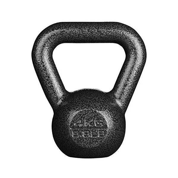 PROIRON ケトルベル 4kg 一体型鋳鉄 ジムや自宅に最適 3年