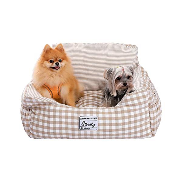 カーシートベージュ/L-55×45×35cm/AWW0183・Size:L-55×45×35cmColor:ベージュ・パッケージ個数:1・室内と車内両用ベッドMサイズ：50×45×35cm////Lサイズ：55×45×35cm。室内におけば...