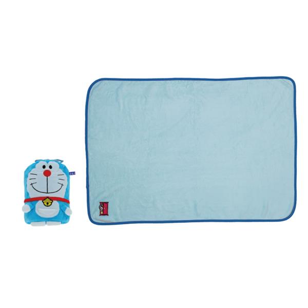 丸眞] マスコット巾着付きブランケット ドラえもんふわふわ 26