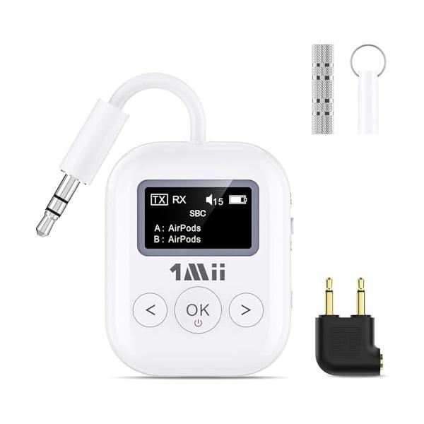 1Mii Bluetooth 5.3 トランスミッター レシーバー OLED ディスプレイ