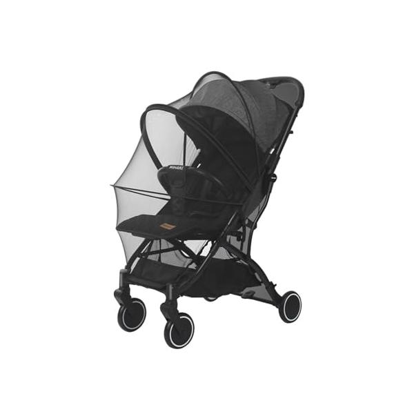 LILIWER正面から直接乗り降りできる ベビーカー 蚊帳 虫除けネット ベビーカー カバー UVカット 通気性 蚊よけ ベビーカー 日除けカバ