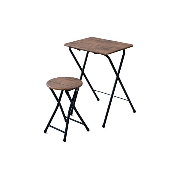 レギュラー(セット)アンティークブラウン/デスク：幅50×奥行48×高さ70cm/チェア：幅30×奥行30×高さ46cm/YST-SET(ABR/SBK)・Color:アンティークブラウンStyle:レギュラー(セット)・パッケージ個数:1...