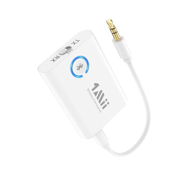 他サイト： 1Mii Bluetooth 5.3 トランスミッター レシーバー テレビ ブルートゥース 送信機 受信機 一台二役 2台同時接続 aptX Aの商品画像