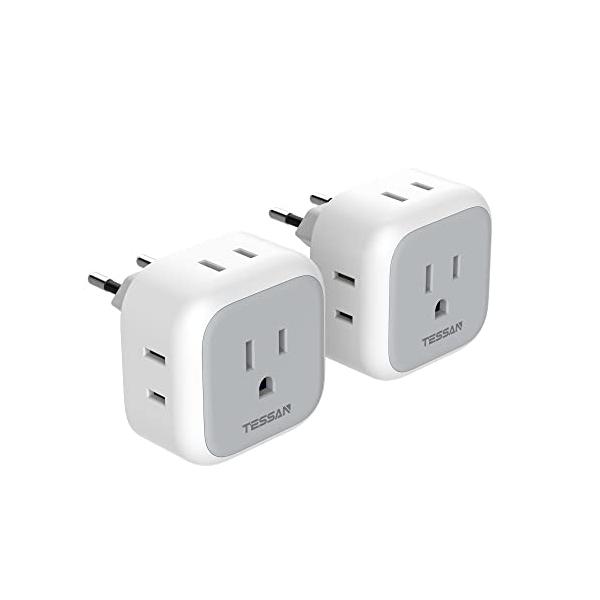 Cタイプ・ホワイト  TS-162-EU・・Style:Cタイプ・Cタイプ変換プラグ海外のコンセントを日本の形状に変換できるCタイプ変換プラグです。韓国、イタリア、フランス、スペイン、ドイツ、スイス、ベトナム、タイ、オランダ、ロシア、スウェ...