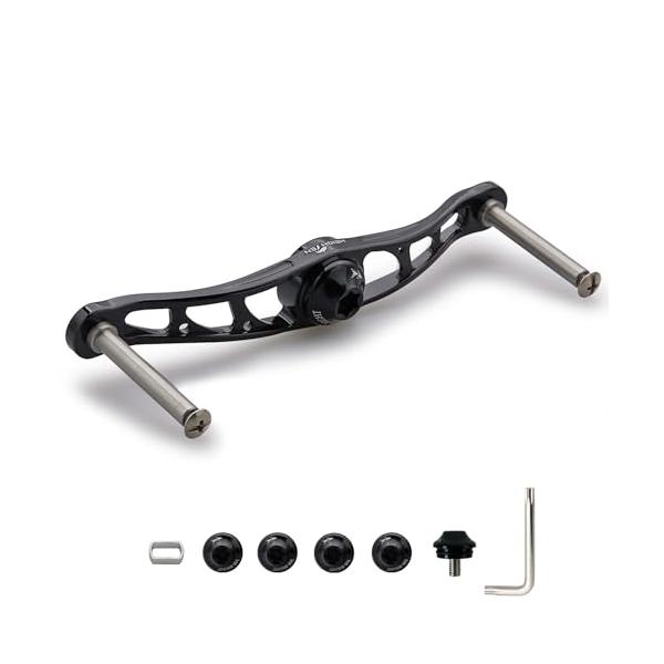 スタッグ　ノブ　シマノ　ダイワ　ハンドルノブ　ベイト　ダブル　リールノブ　左用 HEIGHTEN 88/90/105/115/120/130mm ベイト リール ハンドル(ノブ