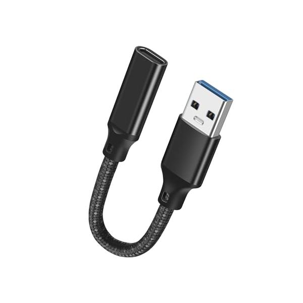 USB 3.1オス Type C メス 変換ケーブル 15cm タイプC 変換アダプタ