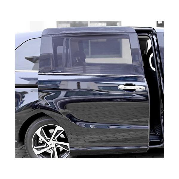 他サイト： Y.WINNER車用 網戸 車中泊 カーテン 防虫ネット左右1組(2枚入) ウインドーネット 伸縮性生地 取付簡単 車内 通風 換気 虫よけ アの商品画像