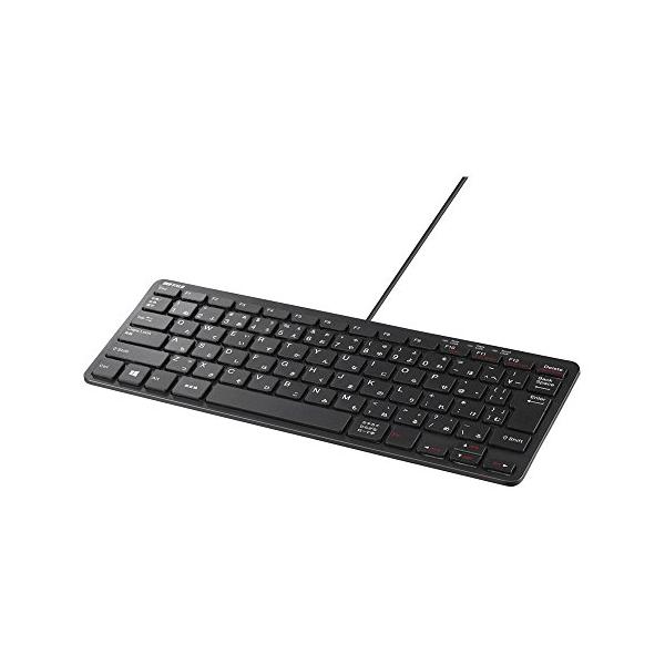 他サイト： バッファロー BUFFALO コンパクトモデル テンキーレス 有線キーボード ブラック BSKBU305BK Windows/PS4対応の商品画像