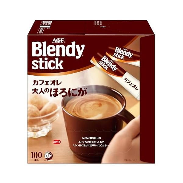 他サイト： AGF ブレンディ スティック カフェオレ 大人のほろにが 100本  スティックコーヒーの商品画像
