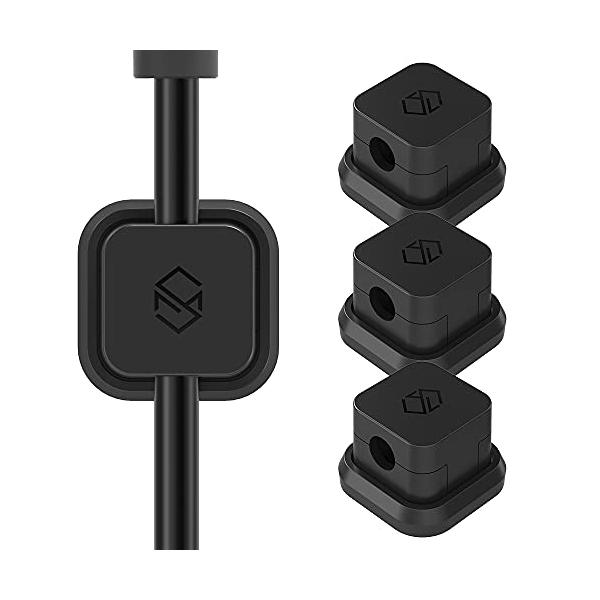 他サイト： Sinjimoru ケーブルホルダー、iphone type c USBケーブル マグネット収納ボックス 車内 ケーブル 固定 収納 クリップの商品画像