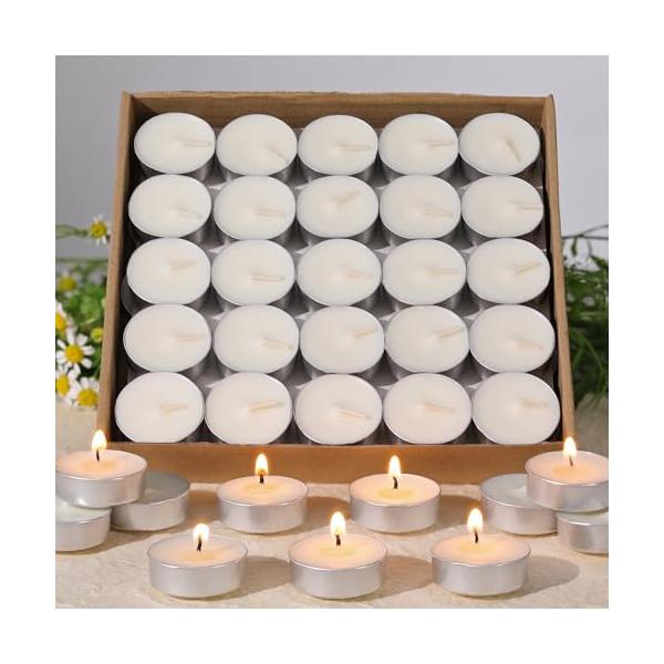 ミニマリストホワイト/100個/-・Size:100個・長時間燃焼と高品質のワックス 植物由来のパームワックスで作られておるティーライキャンドルは約 4 時間安定して明るく燃えます。 天然のパームワックスが残留物のないきれいな燃焼をします。...