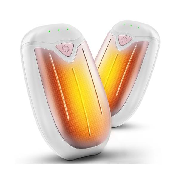 粉/コンパクト/-・Color:粉・3段階温度調節充電式カイロは、3段階の温度調整がです。40〜45℃、45〜50℃、50〜55℃の3つの設定温度で、寒い季節には最適な温度をでき、あなたの手や体を心地よく暖かく保つことができ、寒冷な日々でも...