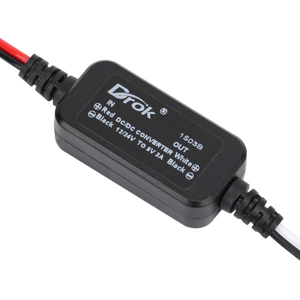 DROK コンバーター 12V 24V DC11-32VからDC9Vへ 3A 降圧