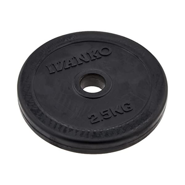 他サイト： IVANKO(イヴァンコ) ラバープレート 2.5kg ブラック ウェイトプレート RUBK-2.5の商品画像