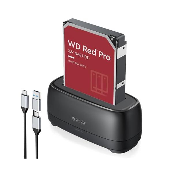 ORICO HDDスタンド 20TB USB 3.0 ハードディスクケース 2.5/3.5インチ