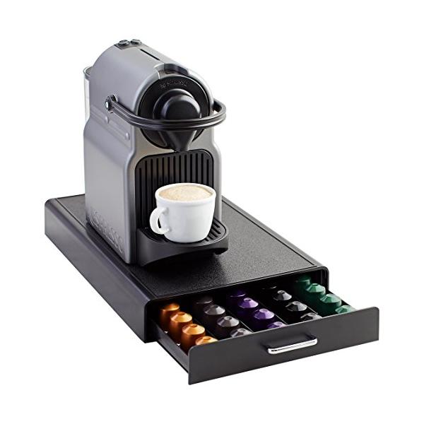 ブラック/-/DHCD002・パッケージ個数:1・仕様 : インテリアピラー・底部滑り止めパッド・引き出しハンドルミラー仕上げ・互換性 : OriginalLineカプセル可、VertuoLineカプセル不可・容量 : コーヒーパック用引き...