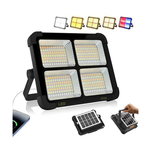 投光器 LEDランタン キャンプ 2025業界新設計10000lm超高輝200W 投光器 led 作業灯 「2025高輝度」充電式 ランタン 15000LM