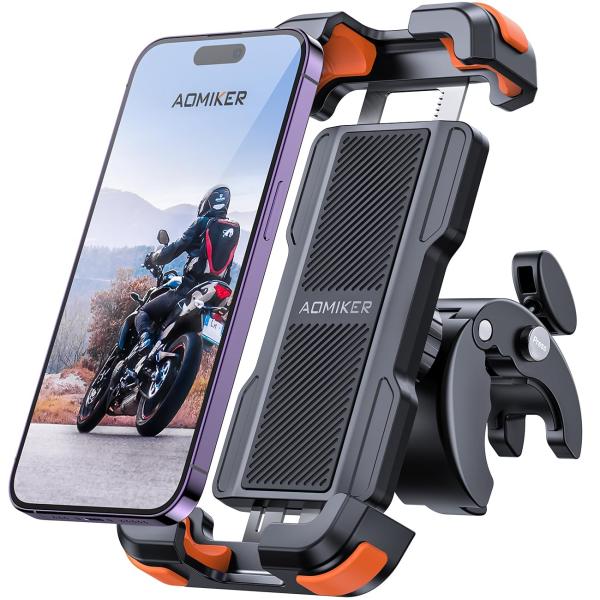 2024新登場 Aomiker バイク スマホ ホルダー スタンド : 携帯