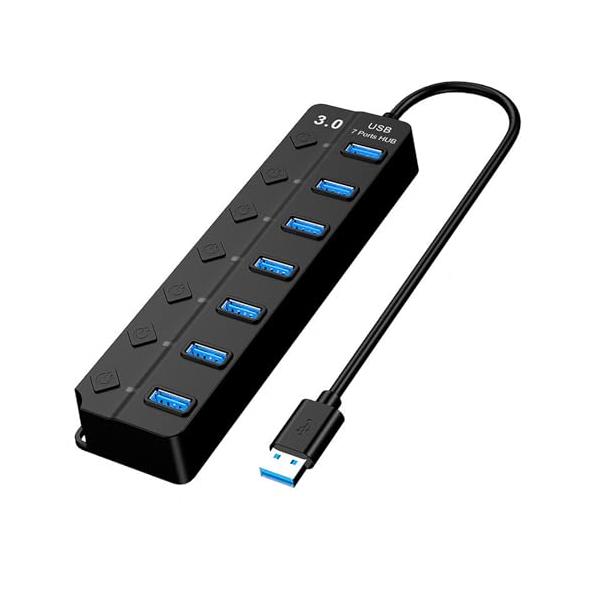 -/USBハブ3.0 Hub 7ポート/-・パッケージ個数:1・USB 3.0ハブ7ポート拡張パソコンのUSBポートをUSB 3.0*1とUSB 2.0*6データ転送ポートに拡張し、USBメモリ、スマートフォン、タブレット、カードリーダー、...