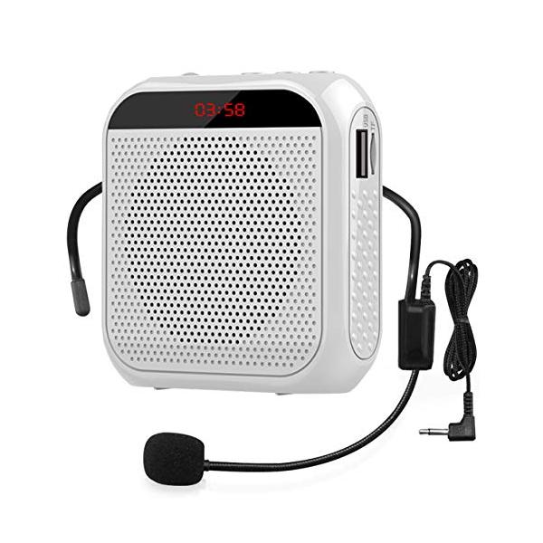 他サイト： Yi Tong ポータブル 拡声器 ハンズフリー ヘッドセット マイク 付 スピーカー 音楽再生 USB microSD 対応 イベント・講演・の商品画像