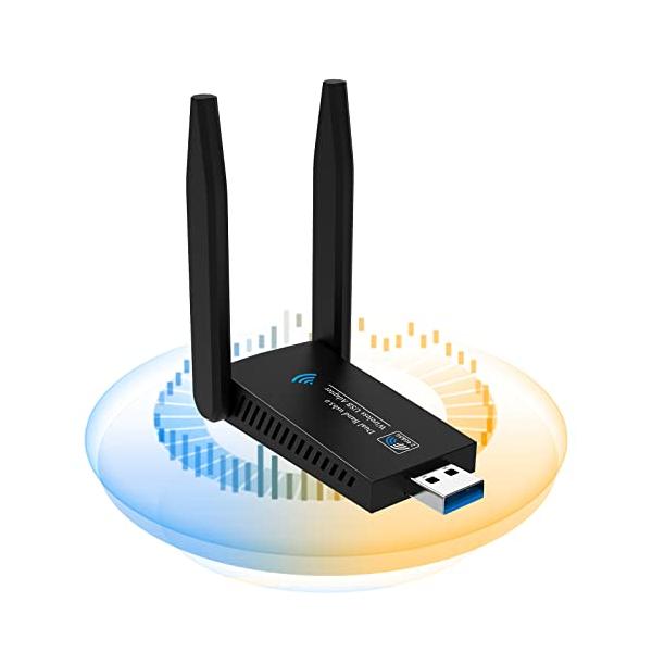 無線lan 子機 KIMWOOD wifi usb 1300Mbps 2.4G/5G デュアル 無線lan 子機 KIMWOOD wifi usb 1300Mbps 2.4G/5G デュアル