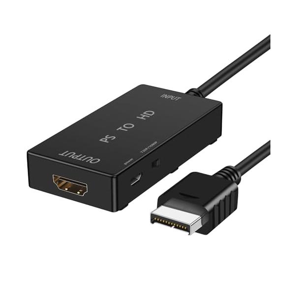 PS1/PS2専用 HDTV HDMI変換アダプターケーブル PS1/2/3 ディスプレイ