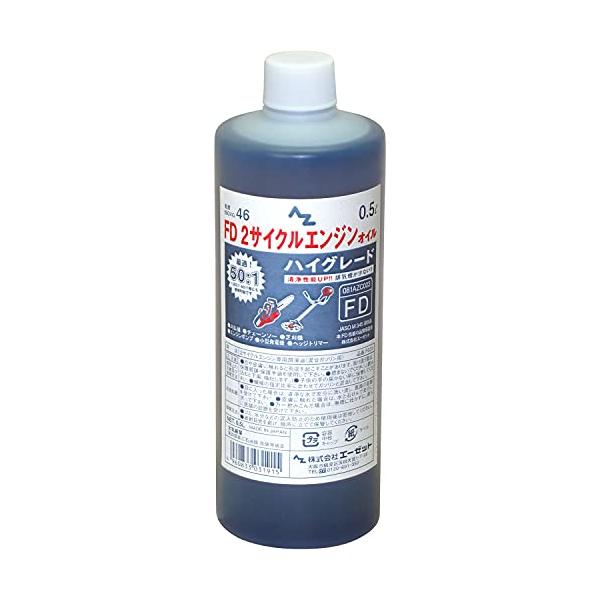 他サイト： AZ(エーゼット) 2サイクル エンジンオイル スモークレス 潤滑油 F031 500ml FD 農機具用の商品画像