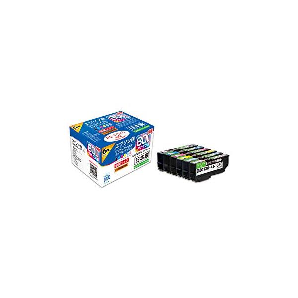 JIT　インク6本×2箱　ジット EPSON エプソン ジット エプソン(Epson) IC6CL80L 対応 増量 リサイクルインク