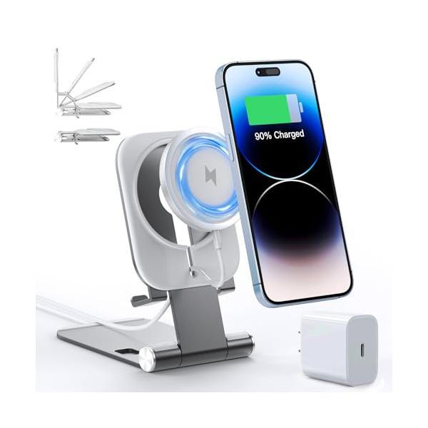 ワイヤレス充電器 Magsafe対応 iPhone 16/15/14/13/12 Pro Max Mini