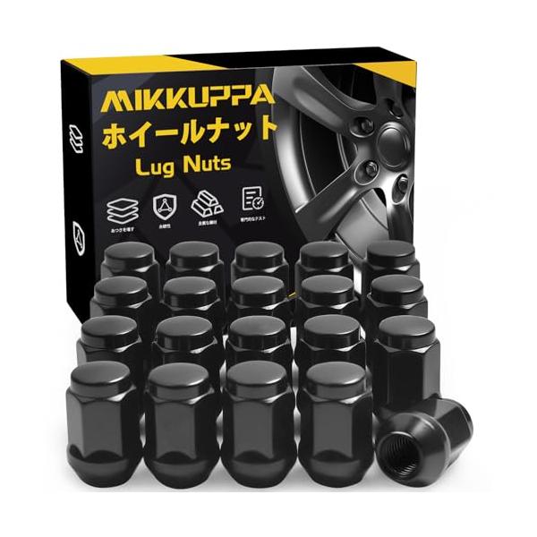 ブラック/M12X1.5/-・Size:M12X1.5Color:ブラック・商品仕様：ブラックナット、ネジサイズ：M12×P1.5、二面幅：19 mm、全長：約35 mm、60°テーパー座・適用車種：20個のナットはホンダ ステップワゴン ...
