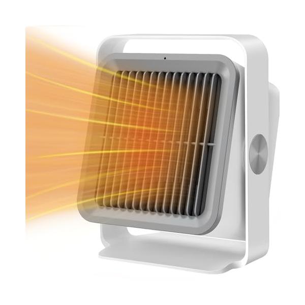 グレー＆ホワイト/-/H5・Color:グレー＆ホワイト・パッケージ個数:1・省エネヒーター節電型の小型セラミックヒーターで、最大消費電力はわずか600W、電気代目安(1時間あたり)(50/60Hz):16.2円(1kWh当り27円として計...