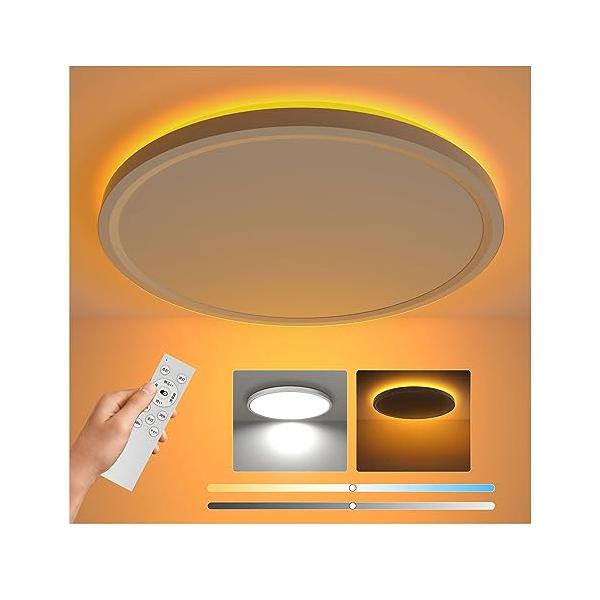LEDシーリングライト 6畳3600lm 天井照明器具 間接光常夜灯付 楽天市場】Antree LEDシーリングライト 6畳 3600lm おしゃれ