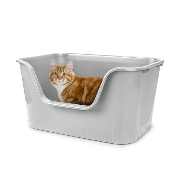 超大型猫用トイレ オープンタイプ 大きい猫 多猫 本体 簡単掃除 清潔