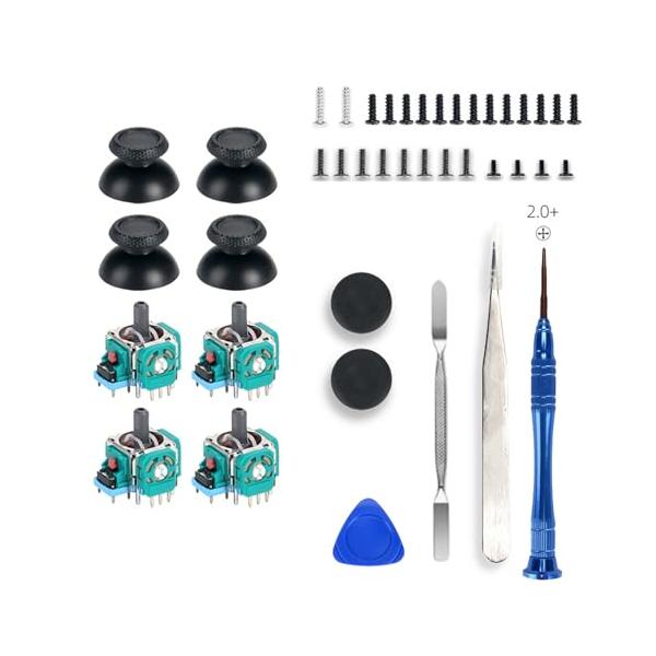 他サイト： aninako PS5 コントローラー 修理 18 in 1 ジョイスティック アナログスティック センサー サムスティック モジュール修理部品の商品画像