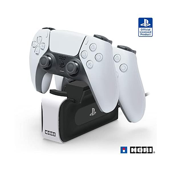 他サイト： PS5対応DualSense?ワイヤレスコントローラー専用 充電スタンドダブル for PlayStationR5SONYライセンス商品の商品画像
