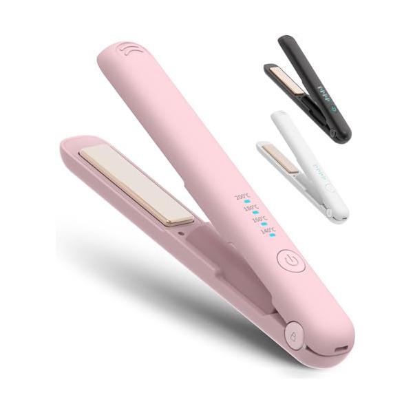 ヘアアイロン コードレス 2WAY カール/ストレート 充電式ヘアアイロン