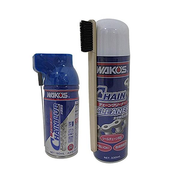 自転車 ワコーズチェーンクリーナー WAKO'S 330ml 4本、DRCチェーンブラシ