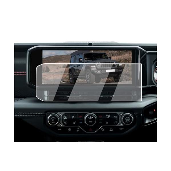 ECOZEN 2024 2025 新型 ジープ ラングラー JL JT 4XE カーナビ 保護フィルム 12.3インチ 強化ガラスフィルム JE