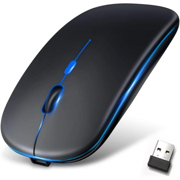 ・ブラック  Geekin-wm1・・Color:ブラック・Bluetooth5.2＆2.4GHz無線技術2.4GHzのワイヤレステクノロジーとBluetooth 5.2が組み合わさり、マウス底部の電源ボタンをひと押しするだけで、簡単にレシ...