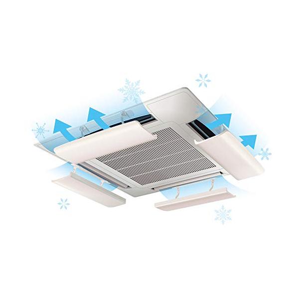 他サイト： 日本製エアーウィングPRO AW7-021-06 (単品) エアコン風除け 結露防止マット付・直撃風カット 温度ムラ解消 工具不要取付で冷え対策の商品画像