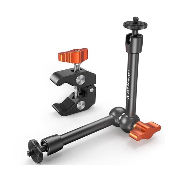 9.8インチ マジックアーム+スパークラップ・Style:9.8インチ マジックアーム+スパークラップ・360度自由調整な関節式デザイン9.8インチのマジックアームが自由に角度を調整でき、撮影時の創造性を大幅に向上させます。必要な角度で瞬時...