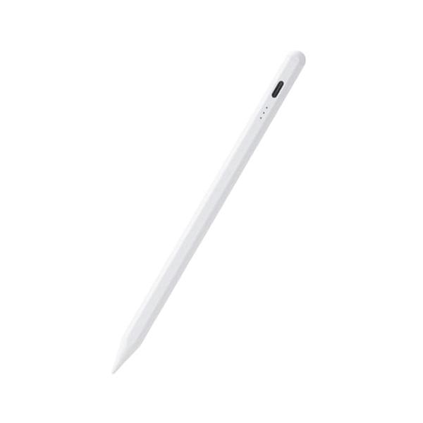 2)急速充電タッチペンホワイト/小型/P-TPACSTAP07WWH・Style:2)急速充電タッチペン・パッケージ個数:1・純正のApple Pencilに近い描き心地の、iPad用アクティブタッチペンです。※iPad mini (A17...