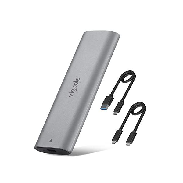 他サイト： vigoole M.2 SSD ケースSATA/NVMe 両対応 外付けケース工具が不要 RTL9210B高性能チップ USB C エンクロージの商品画像