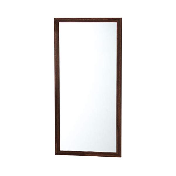 ウォールミラーダークブラウン/長さ60 x 幅30 cm/WLM-60DBR・Color:ダークブラウンSize:長さ60 x 幅30 cmStyle:ウォールミラー・パッケージ個数:1・サイズ:30×1.5×60cm・本体重量:0.9kg...