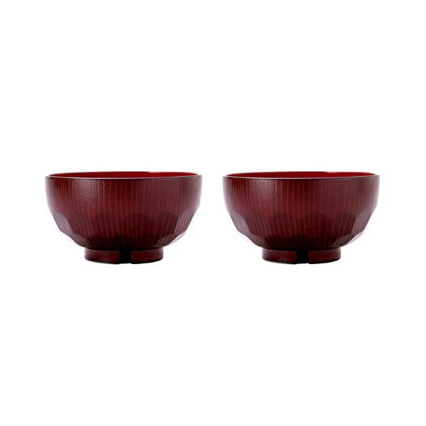 他サイト： 正和(Showa) 汁椀 お椀 おわん 味噌汁 食器 2個 ブラウンなど 380ml 山中塗レンジ・食洗機対応亀甲汁椀(溜め・2個組)の商品画像