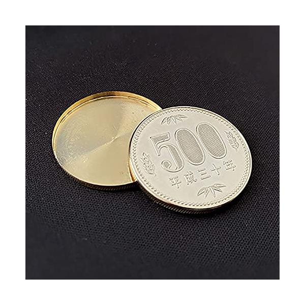 ゴールド/ワンサイズ/-・本物そっくりの５００円コインのレプリカコインのエキスパンテッドシェルです。・真鍮製のタイプになります。・レプリカの５００円コインにはめた状態で、なんと裏を見せられるほどのクオリティです。・もちろん、サイズが同じコイ...