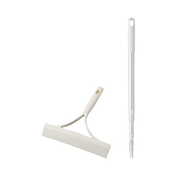 他サイト： 山崎産業 水切り スクイジー ワイパー Satto 伸縮ハンドル セット 192540の商品画像