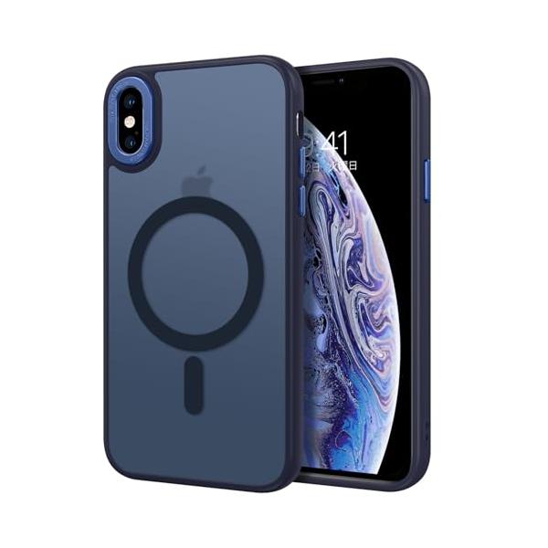 DOMAVER iPhone X/iPhone XS 用 ケース Magsafe対応 ワイヤレス対応 半