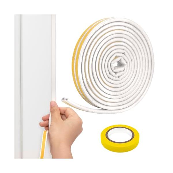 ホワイトー10m/-/Q56・Color:ホワイトー10m・2つに裂いても使える万能タイプカラーはブラック、茶色、ホワイトの3色が、全長10m 、幅1.8ｃｍの本製品ですが、テープ2本が中央でつながり1本となっているので、中央からタテに裂き...