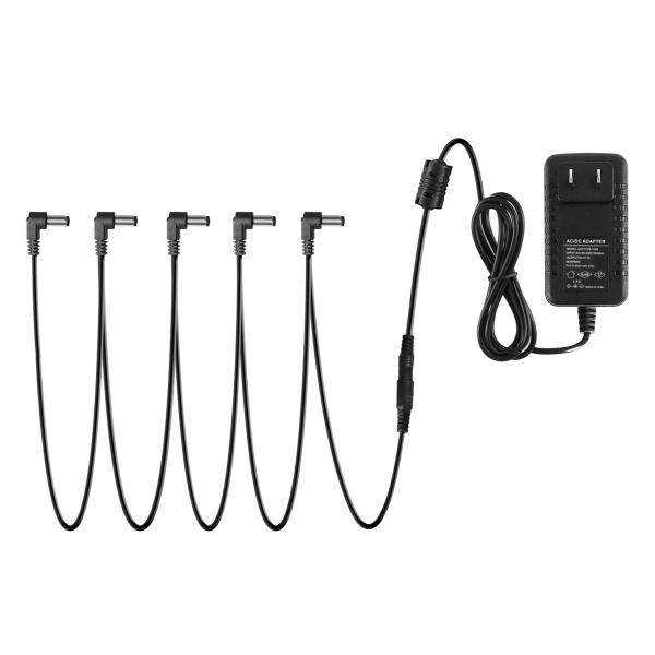 他サイト： Donner DC9V 1A アダプター エフェクターパワーサプライ 5チャンネル エフェクター電源 PSE認証(5way)の商品画像